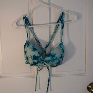 Xhilaration Push-Up Swim Bikini Tye-Dye Top